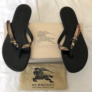 Burberry flip flops